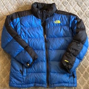 Boys north face coat medium 10/12 size